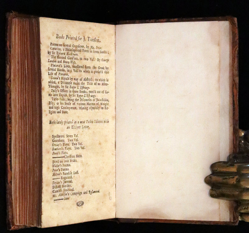 1714 Scarce  Book - Prince ARTHUR An Heroick Poem by Sir Richard Blackmore. KING ARTHUR.