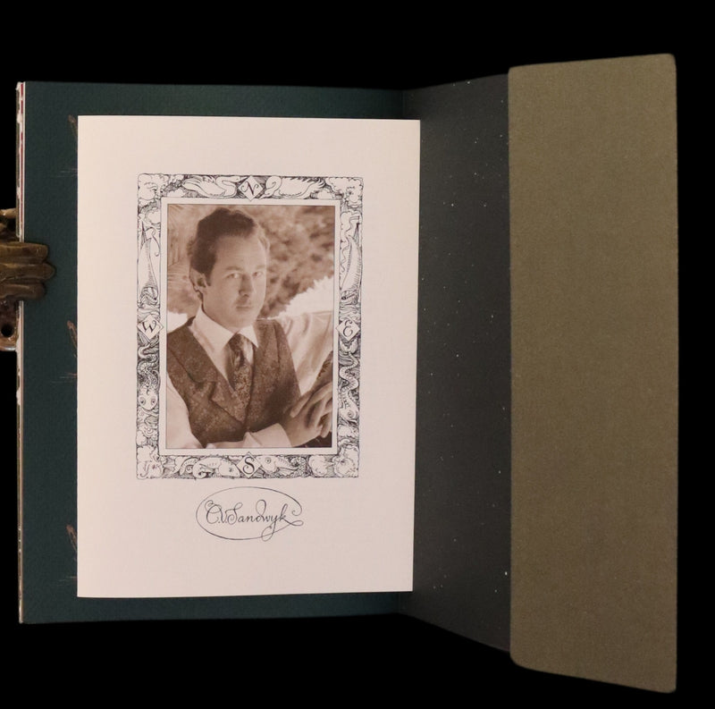 2007 Rare Edition in metallic green cover - Mr. Rabbit's Christmas Wish Translated for Humans by Charles van Sandwyk.