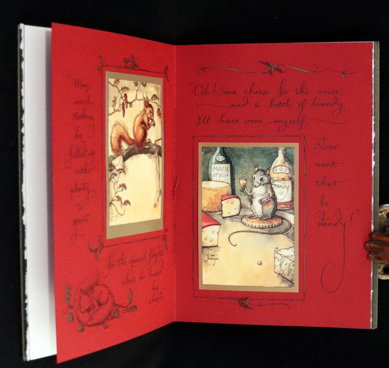 2007 Rare Edition in metallic green cover - Mr. Rabbit's Christmas Wish Translated for Humans by Charles van Sandwyk.