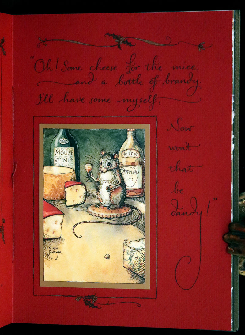 2007 Rare Edition in metallic green cover - Mr. Rabbit's Christmas Wish Translated for Humans by Charles van Sandwyk.