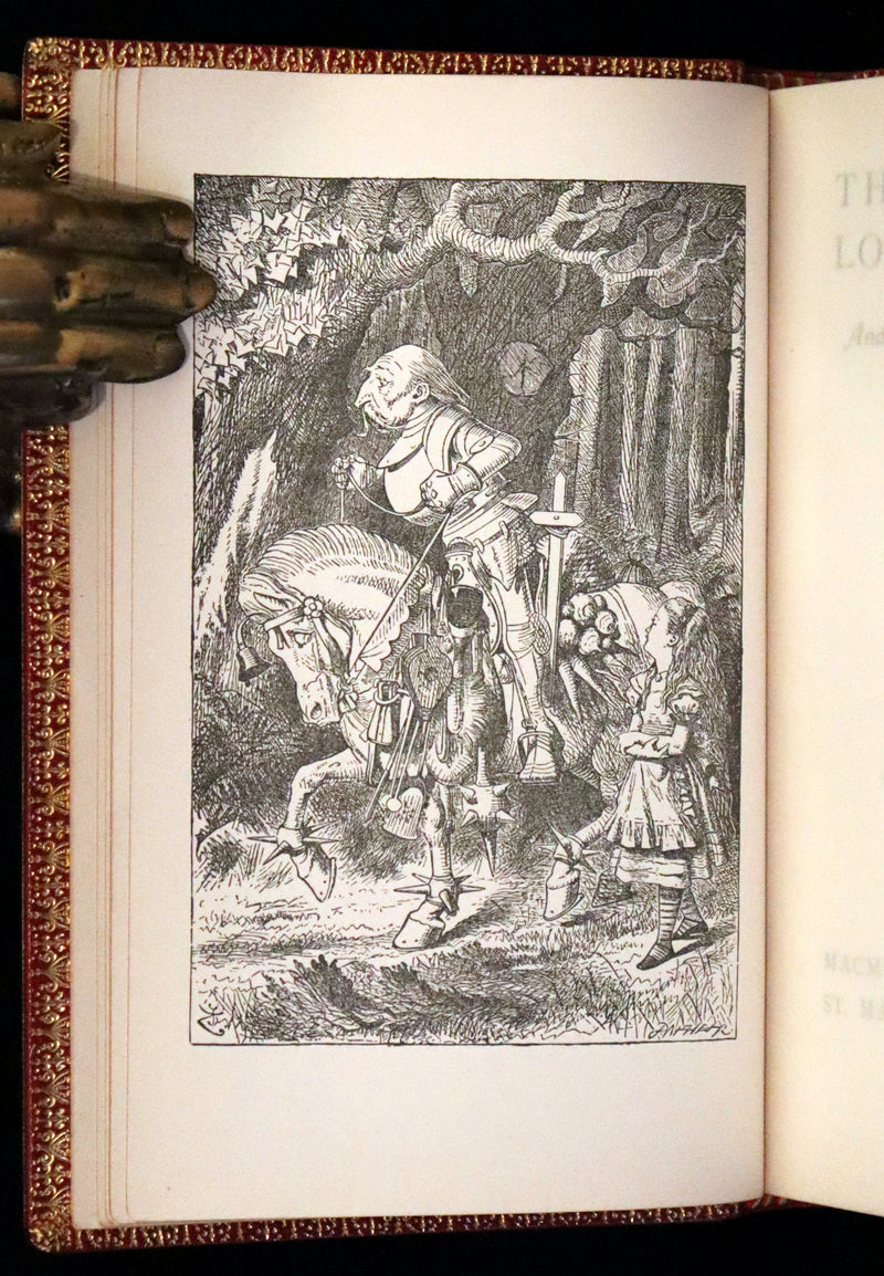 1924 Miniature Edition bound by Zaehnsdorf - Alice's Adventures in Wonderland [with] Through the Looking Glass by Lewis Carroll.
