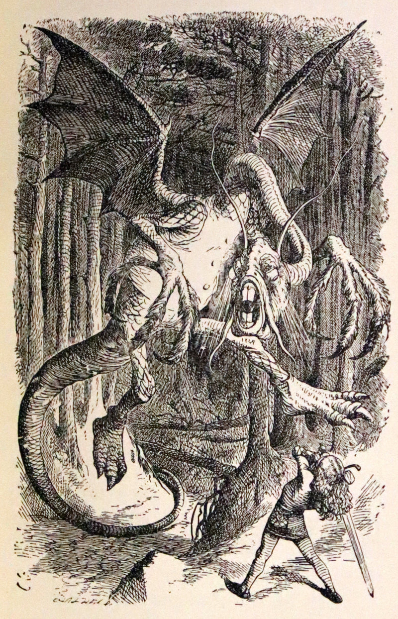 1924 Miniature Edition bound by Zaehnsdorf - Alice's Adventures in Wonderland [with] Through the Looking Glass by Lewis Carroll.