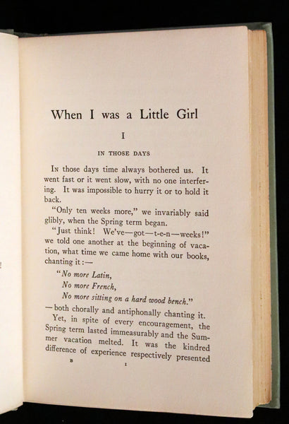 1913 First Edition illustrated by Agnes Pelton - When I Was A Little Girl by Zona Gale.