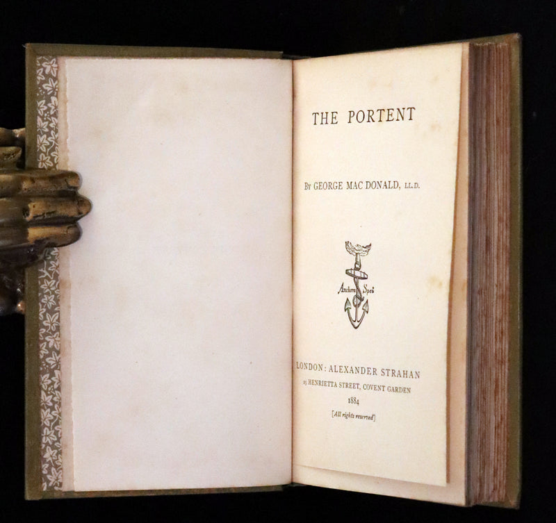 1884 Scarce Edition - The Portent: A haunting and mystical tale set in the Scottish Highlands by George MacDonald.