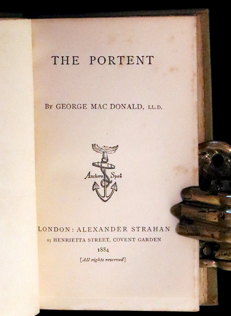 1884 Scarce Edition - The Portent: A haunting and mystical tale set in the Scottish Highlands by George MacDonald.