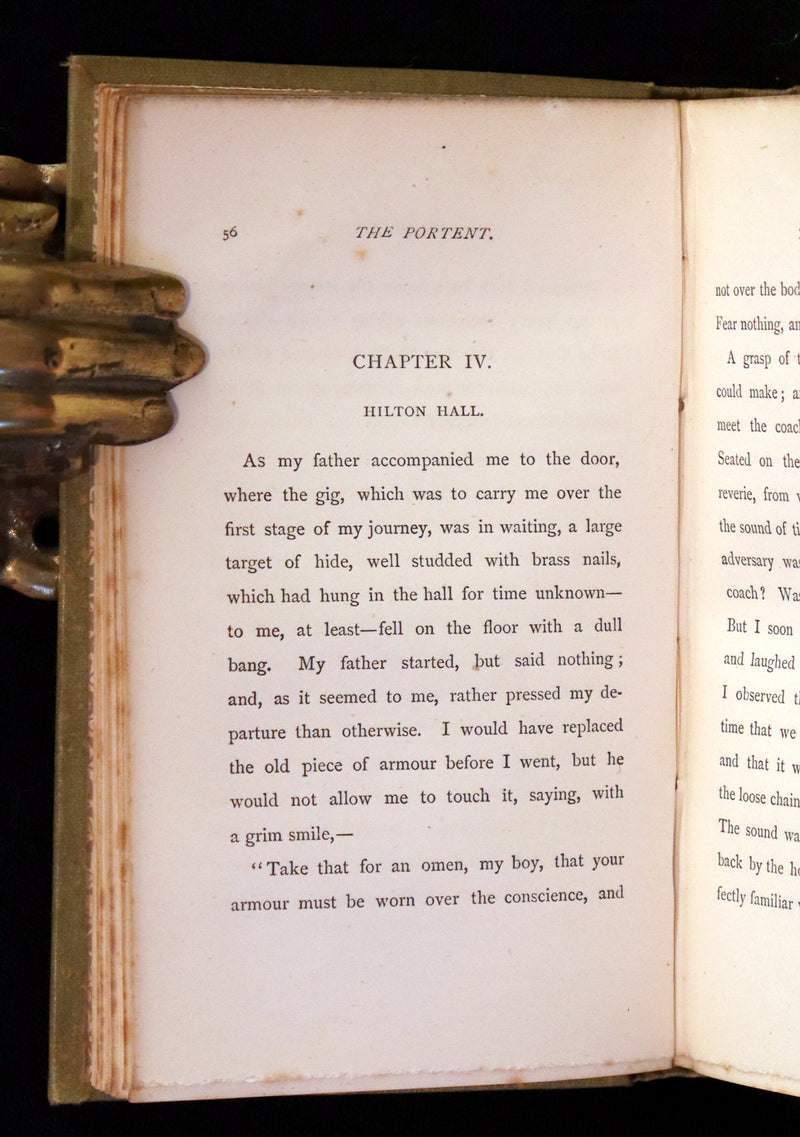 1884 Scarce Edition - The Portent: A haunting and mystical tale set in the Scottish Highlands by George MacDonald.