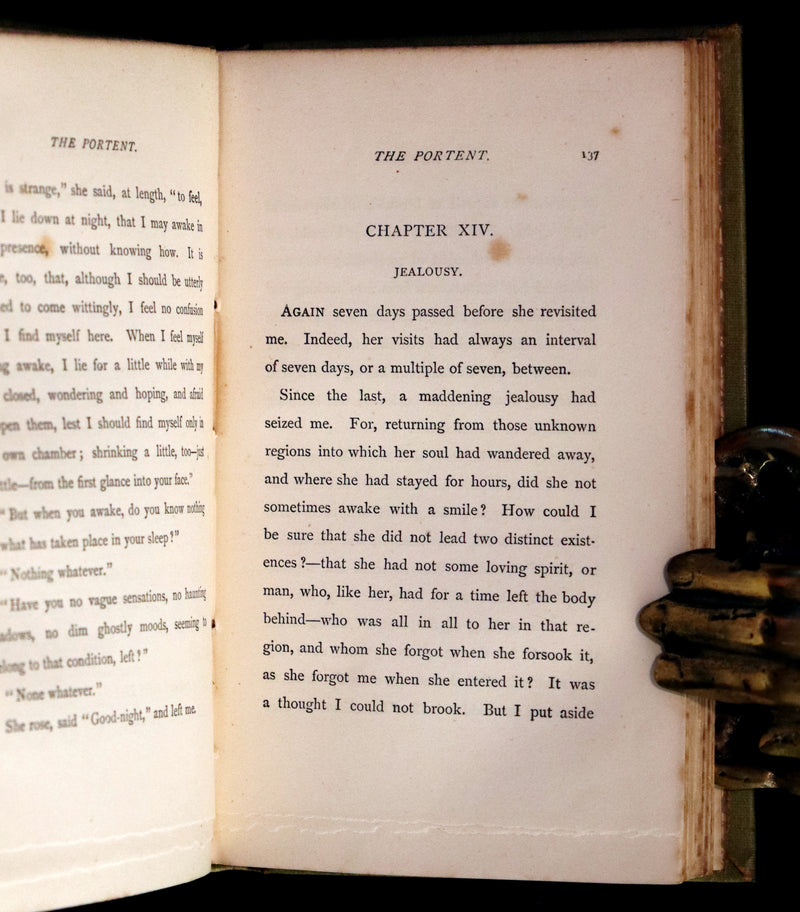 1884 Scarce Edition - The Portent: A haunting and mystical tale set in the Scottish Highlands by George MacDonald.
