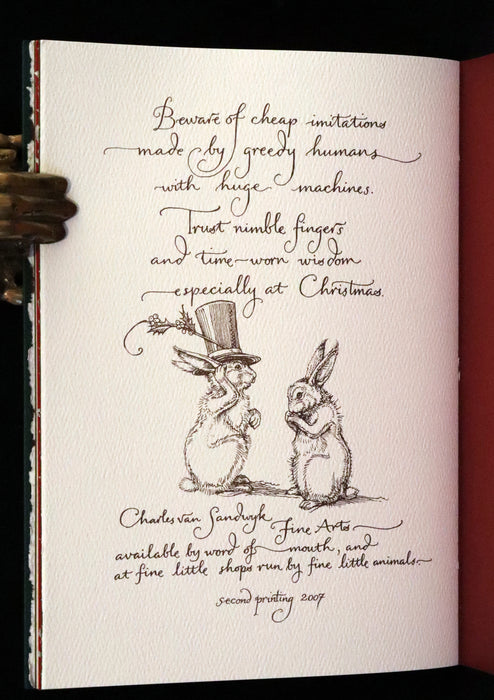 2007 Rare Edition - Mr. Rabbit's Christmas Wish Translated for Humans by Charles van Sandwyk.