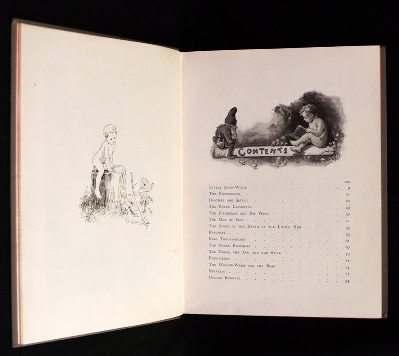 1890 Scarce Book - Grimm's FAIRY TALES. First Edition illustrated by Ada Dennis