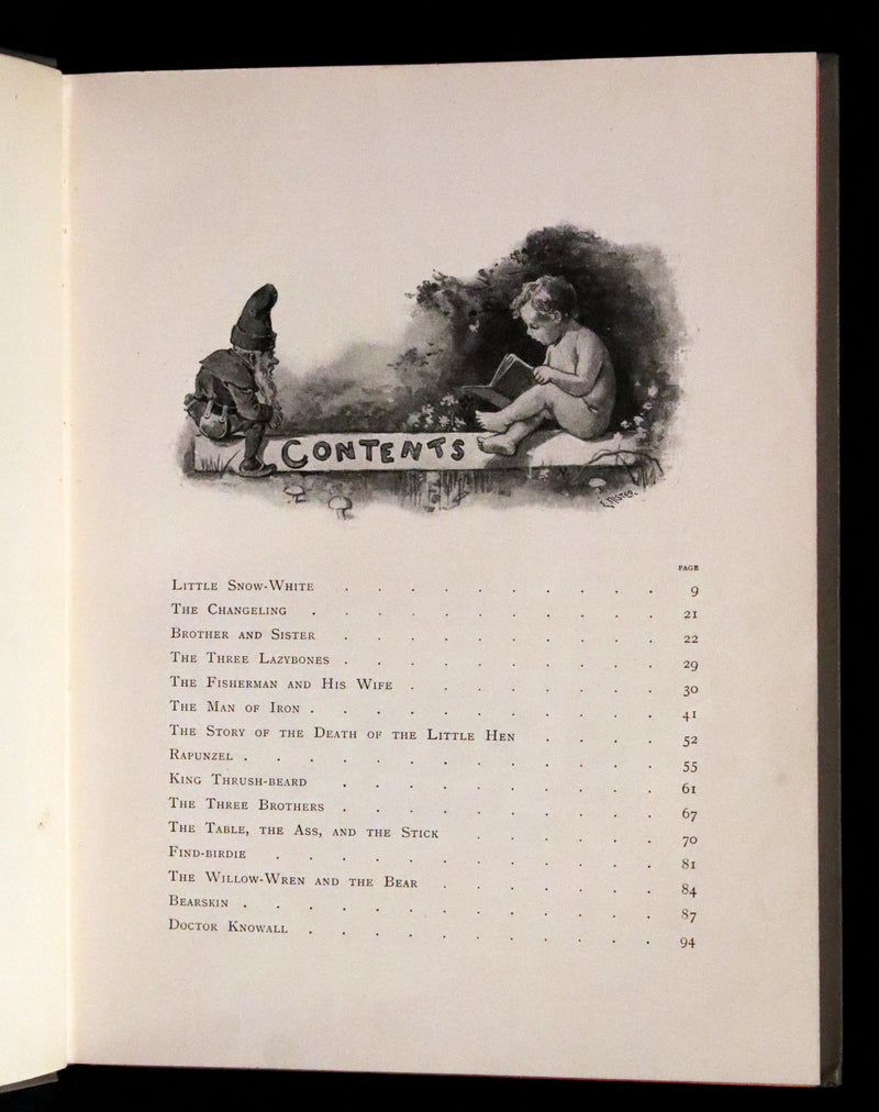 1890 Scarce Book - Grimm's FAIRY TALES. First Edition illustrated by Ada Dennis