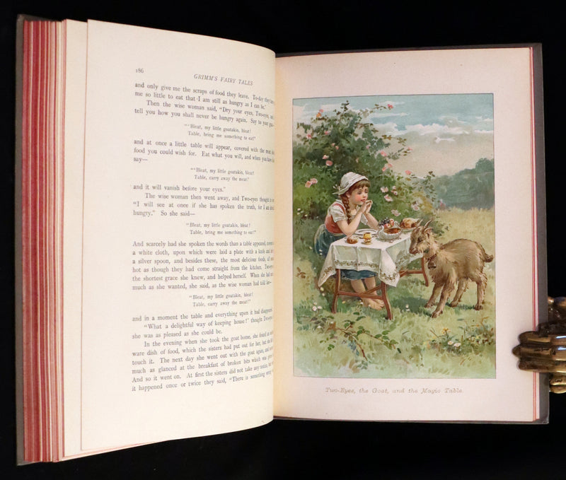 1890 Scarce Book - Grimm's FAIRY TALES. First Edition illustrated by Ada Dennis