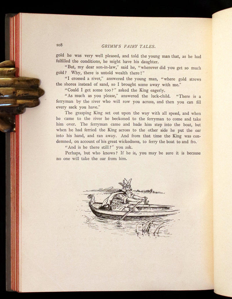 1890 Scarce Book - Grimm's FAIRY TALES. First Edition illustrated by Ada Dennis