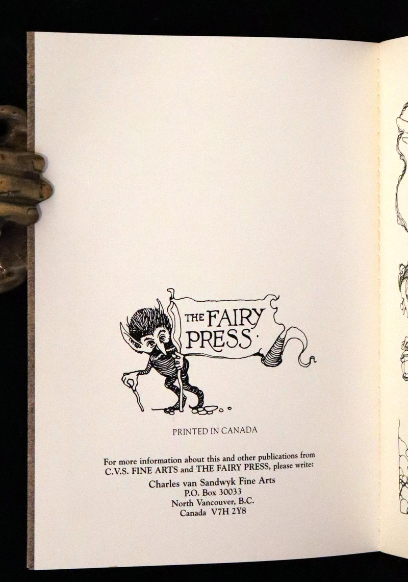 1993 Scarce First Edition - How to See Fairies by Charles van Sandwyk.With “Owl” bookmark.