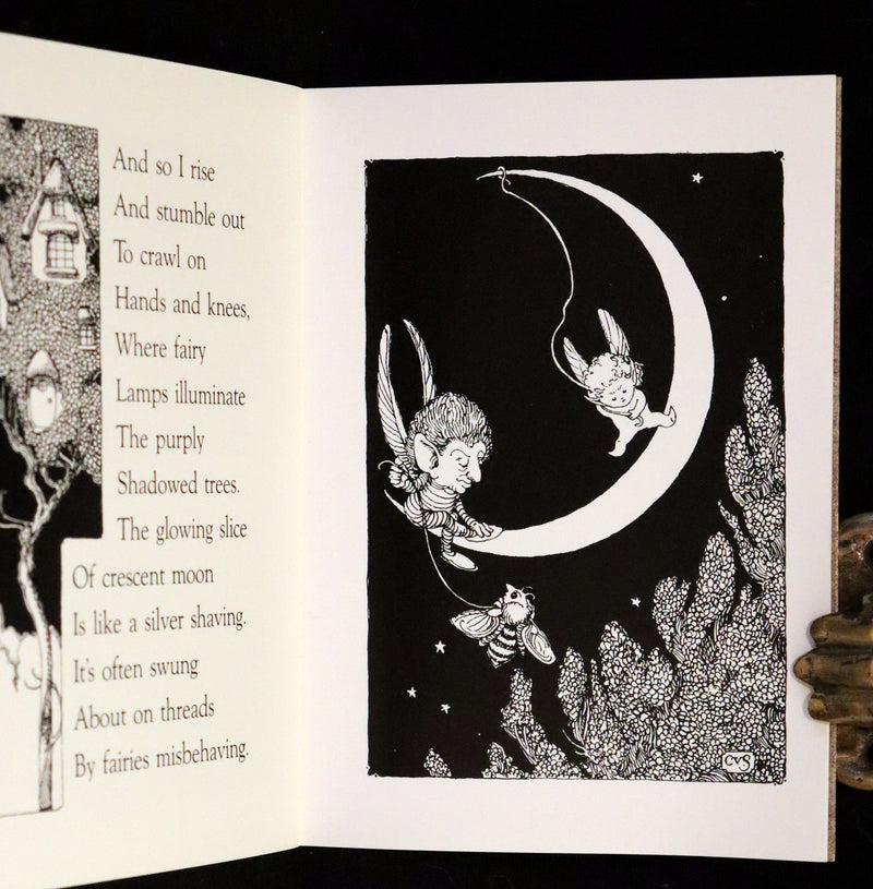 1993 Scarce First Edition - How to See Fairies by Charles van Sandwyk.With “Owl” bookmark.