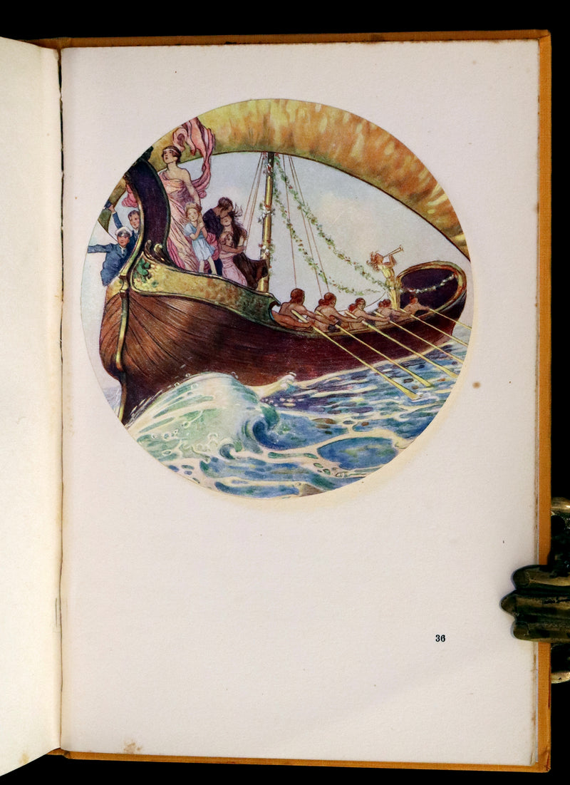 1925 Rare First Edition - Where the Rainbow Ends by Clifford Mills, illustrated by Leo Bates.