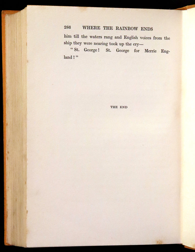 1925 Rare First Edition - Where the Rainbow Ends by Clifford Mills, illustrated by Leo Bates.