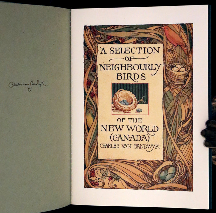 1995 Scarce Signed Anniversary  Edition - A Selection of Neighbourly Birds of the New World (Canada) by Charles Van Sandwyk.