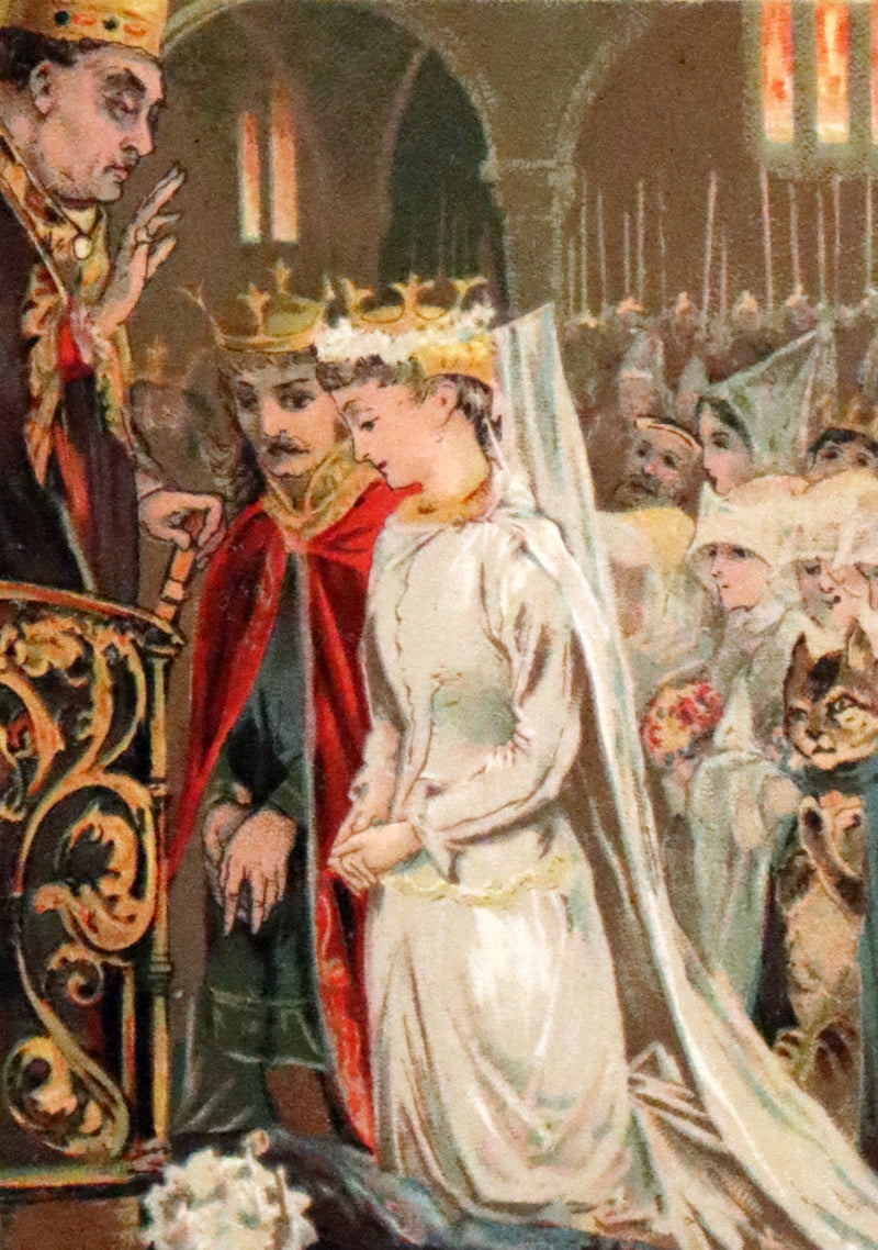 1880 Rare Edition - Puss in Boots Illustrated in color by Edward Killingworth Johnson.