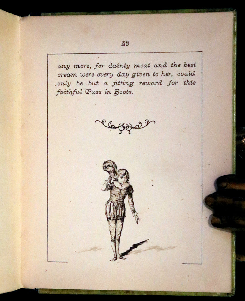 1880 Rare Edition - Puss in Boots Illustrated in color by Edward Killingworth Johnson.
