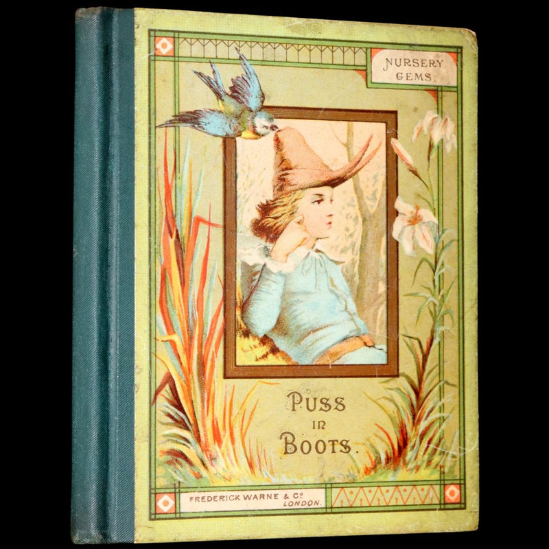 1880 Rare Edition - Puss in Boots Illustrated in color by Edward Killingworth Johnson.