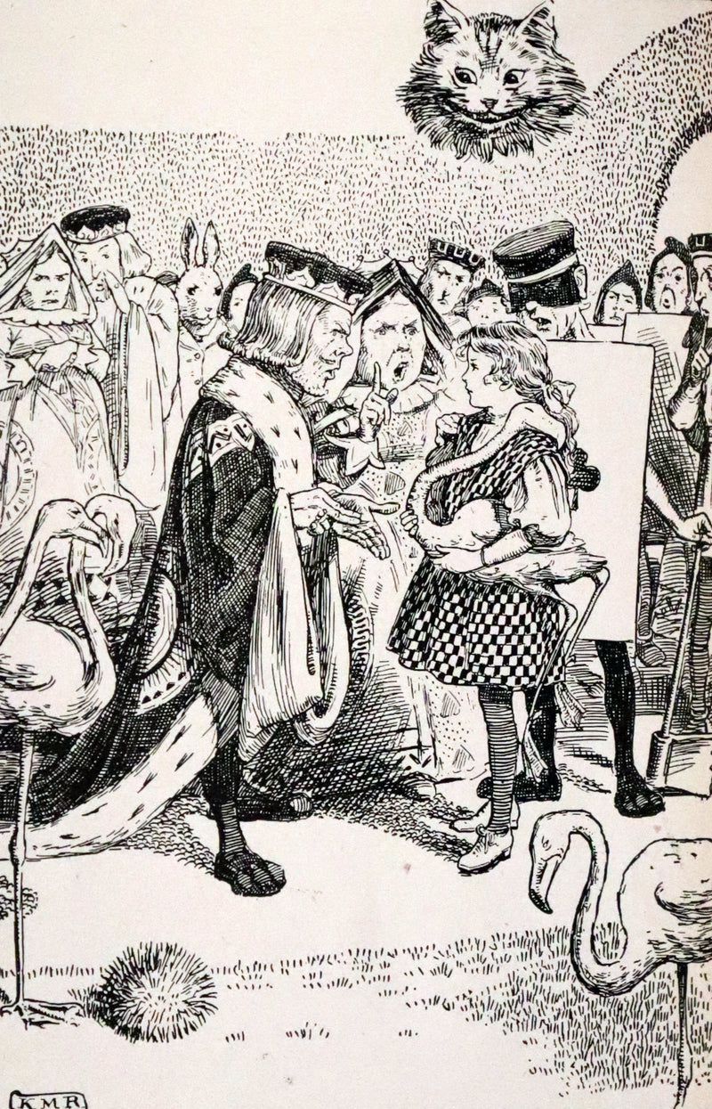 1908 Scarce Book - Alice's Adventures in Wonderland, 1st Edition Illustrated by K. M. Roberts.