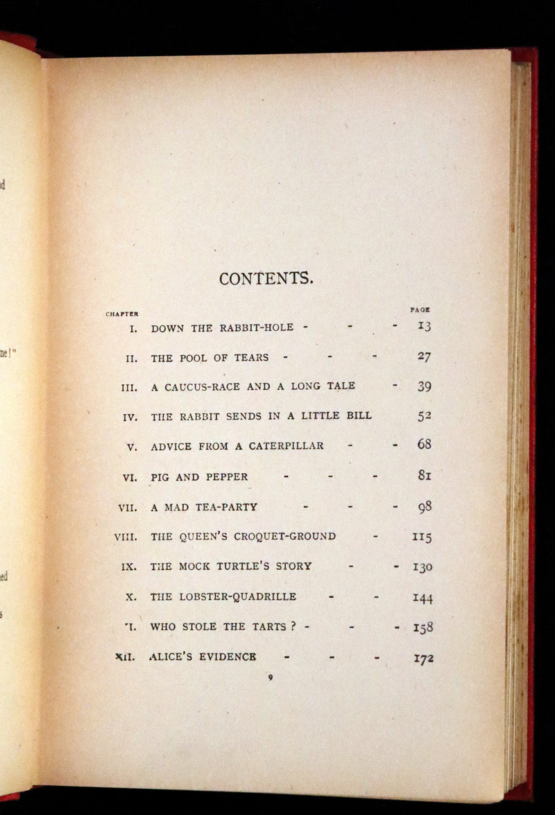1908 Scarce Book - Alice's Adventures in Wonderland, 1st Edition Illustrated by K. M. Roberts.