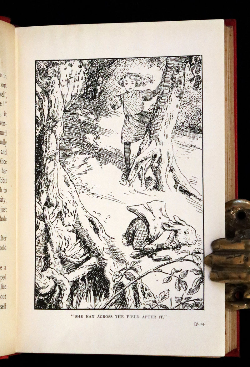 1908 Scarce Book - Alice's Adventures in Wonderland, 1st Edition Illustrated by K. M. Roberts.