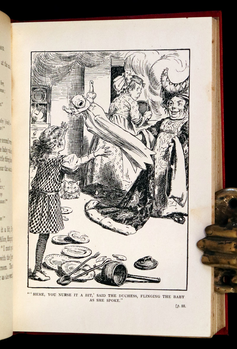 1908 Scarce Book - Alice's Adventures in Wonderland, 1st Edition Illustrated by K. M. Roberts.
