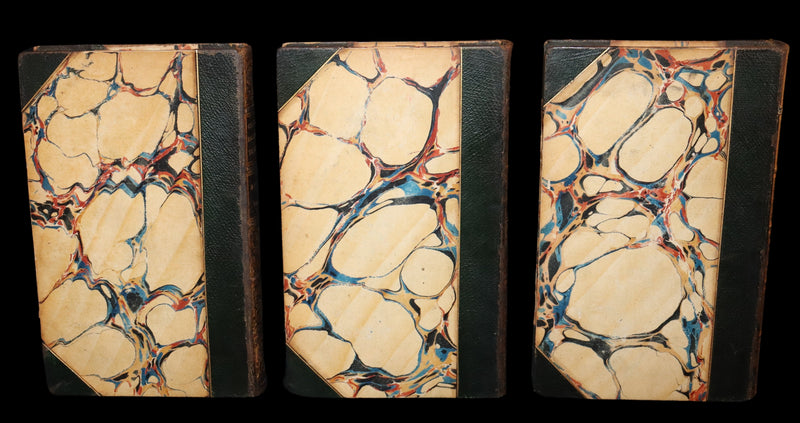 1846 Rare Book Set - The Romaunt of the Rose by Geoffrey Chaucer. A Medieval Poem.