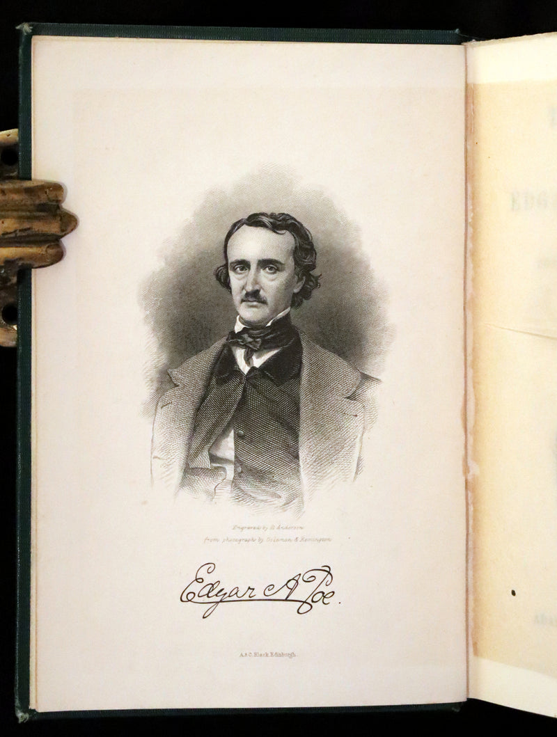 1890 Rare Book Set - The Works of Edgar Allan Poe (including Poems, Tales of Mystery and Imagination, Other).