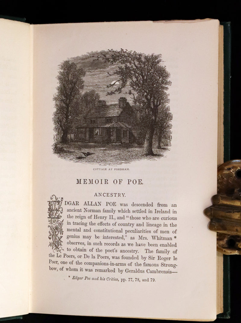 1890 Rare Book Set - The Works of Edgar Allan Poe (including Poems, Tales of Mystery and Imagination, Other).