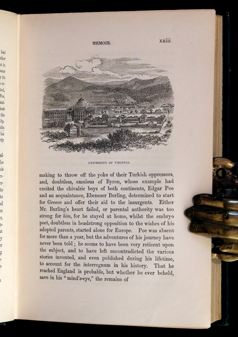 1890 Rare Book Set - The Works of Edgar Allan Poe (including Poems, Tales of Mystery and Imagination, Other).