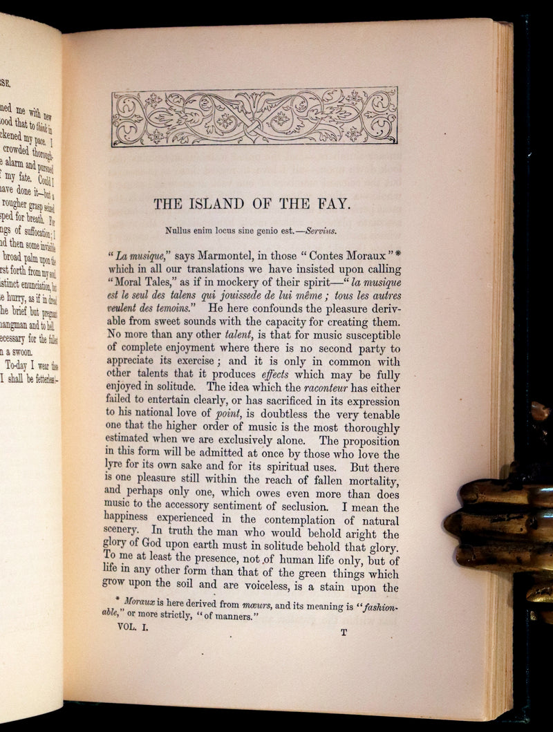 1890 Rare Book Set - The Works of Edgar Allan Poe (including Poems, Tales of Mystery and Imagination, Other).