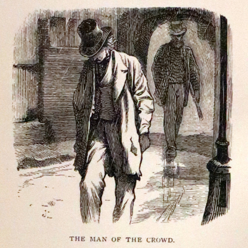 1890 Rare Book Set - The Works of Edgar Allan Poe (including Poems, Tales of Mystery and Imagination, Other).