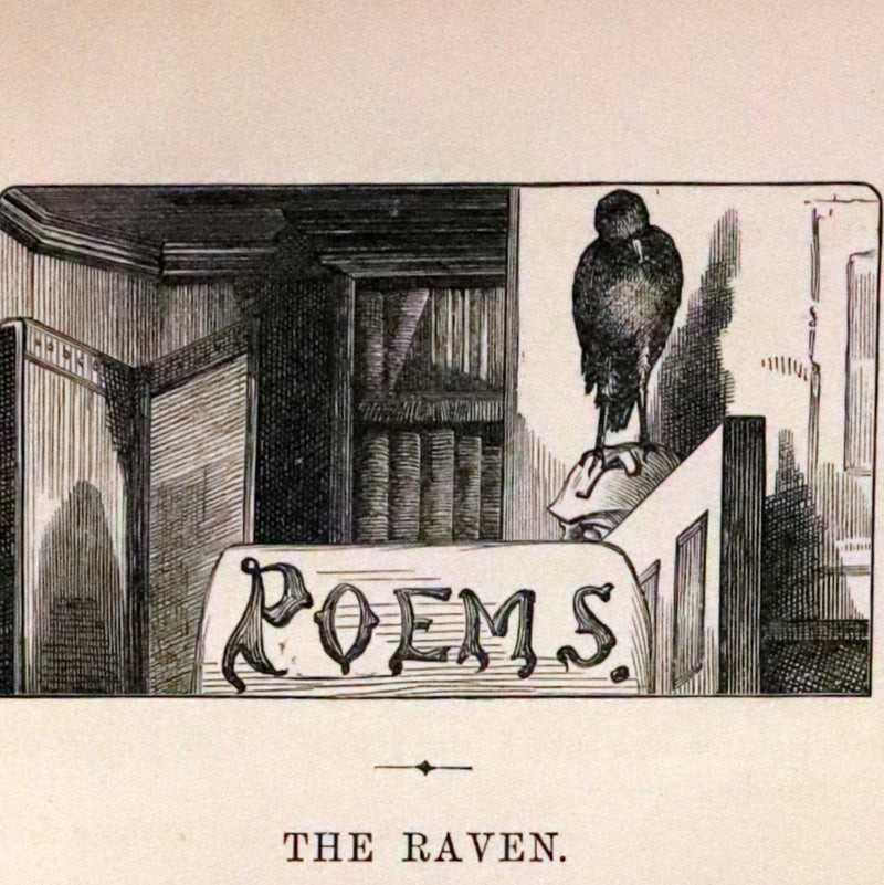 1890 Rare Book Set - The Works of Edgar Allan Poe (including Poems, Tales of Mystery and Imagination, Other).