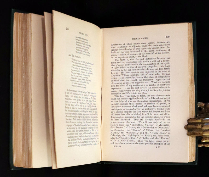 1890 Rare Book Set - The Works of Edgar Allan Poe (including Poems, Tales of Mystery and Imagination, Other).