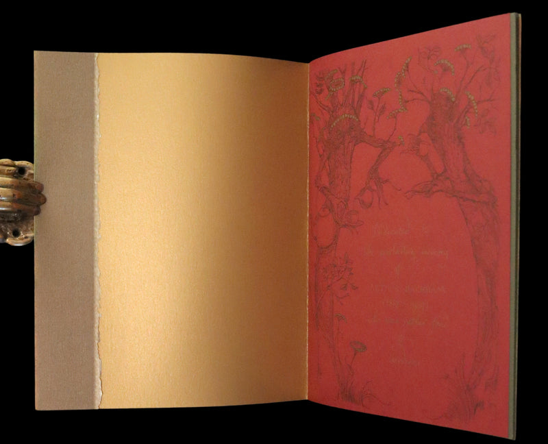 2009 Scarce First Edition - The Fairy Market by Charles van Sandwyk dedicated to Arthur Rackham.