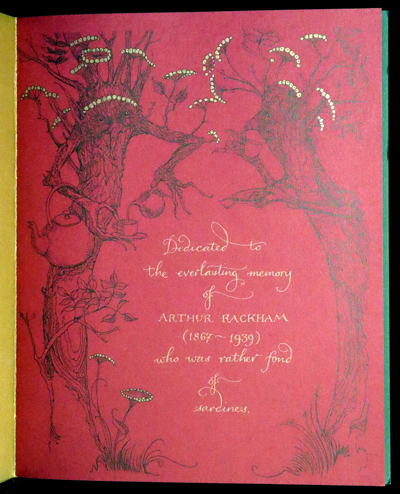 2009 Scarce First Edition - The Fairy Market by Charles van Sandwyk dedicated to Arthur Rackham.