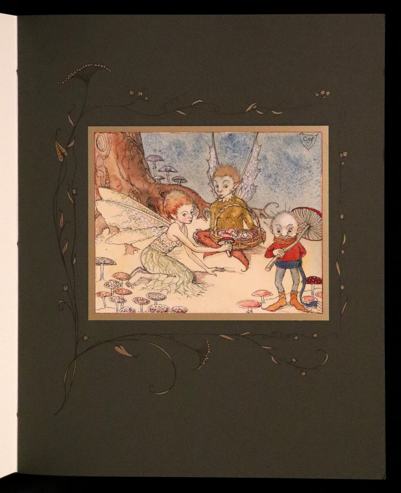 2009 Scarce First Edition - The Fairy Market by Charles van Sandwyk dedicated to Arthur Rackham.