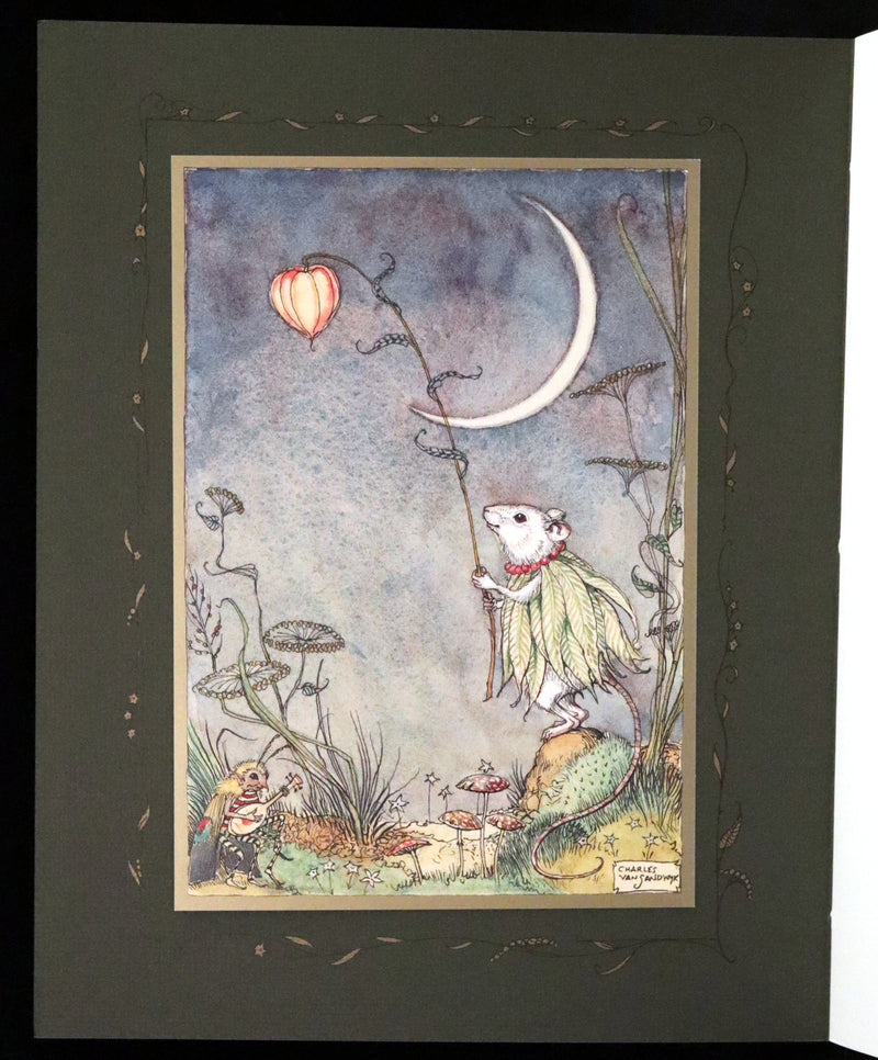2009 Scarce First Edition - The Fairy Market by Charles van Sandwyk dedicated to Arthur Rackham.
