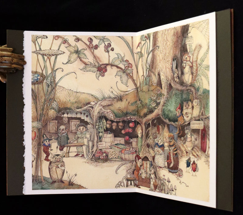 2009 Scarce First Edition - The Fairy Market by Charles van Sandwyk dedicated to Arthur Rackham.