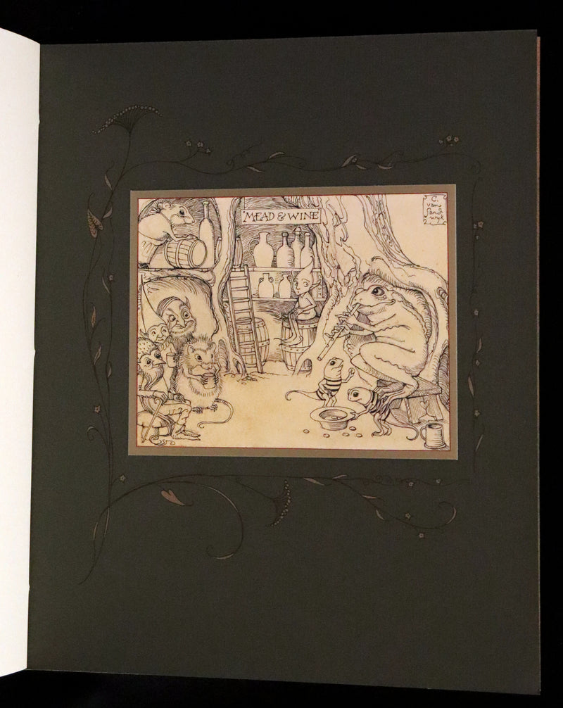 2009 Scarce First Edition - The Fairy Market by Charles van Sandwyk dedicated to Arthur Rackham.