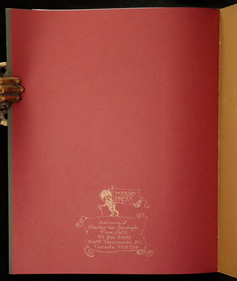 2009 Scarce First Edition - The Fairy Market by Charles van Sandwyk dedicated to Arthur Rackham.