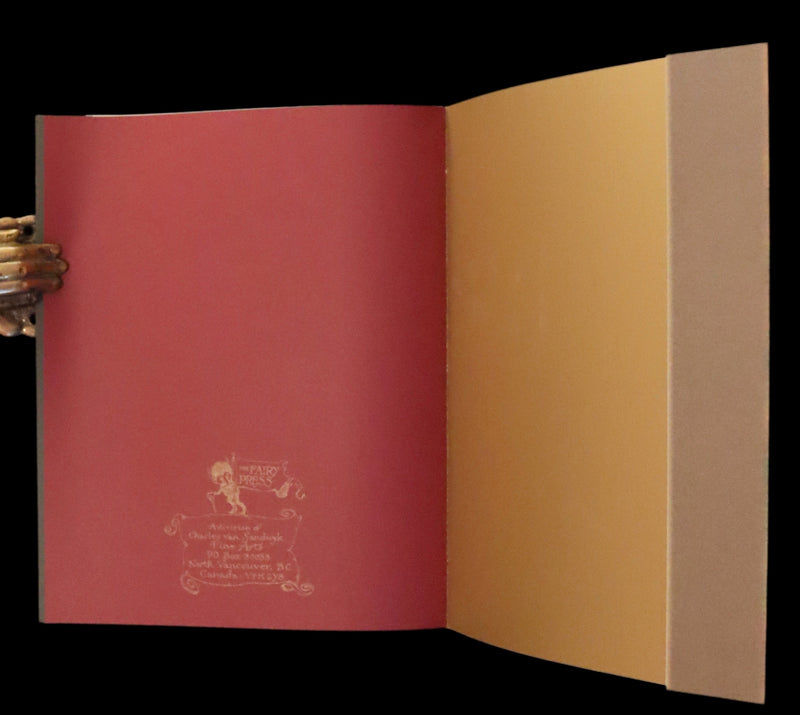 2009 Scarce First Edition - The Fairy Market by Charles van Sandwyk dedicated to Arthur Rackham.