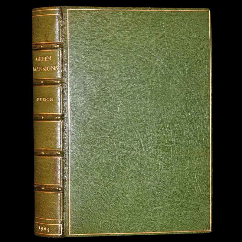 1904 First Edition bound by Bayntun - Green Mansions by W.H. Hudson. An early environmental novel.