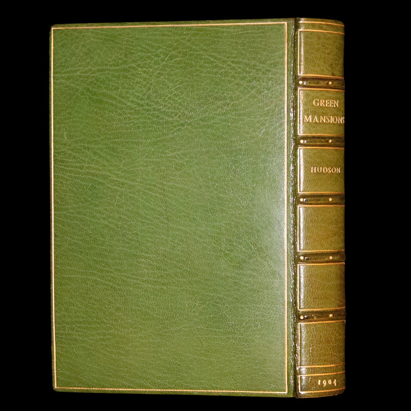 1904 Fine 1stED bound by Bayntun-Riviere - Green Mansions by W.H. Hudson. An early environmental novel.