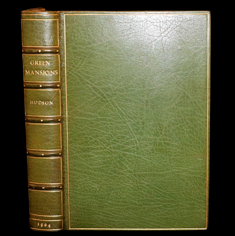 1904 First Edition bound by Bayntun - Green Mansions by W.H. Hudson. An early environmental novel.