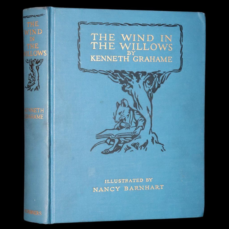 1937 Rare Book - The WIND IN THE WILLOWS by K. Grahame. Illustrated by Nancy Barnhart.