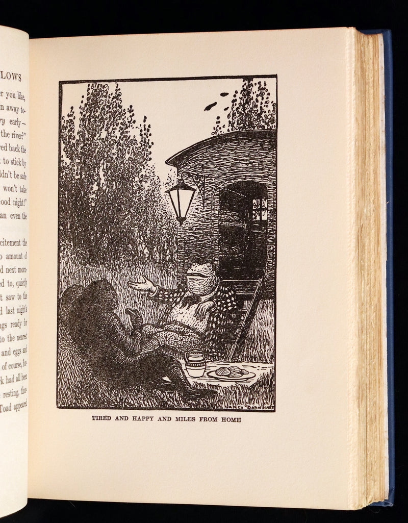 1937 Rare Book - The WIND IN THE WILLOWS by K. Grahame. Illustrated by Nancy Barnhart.