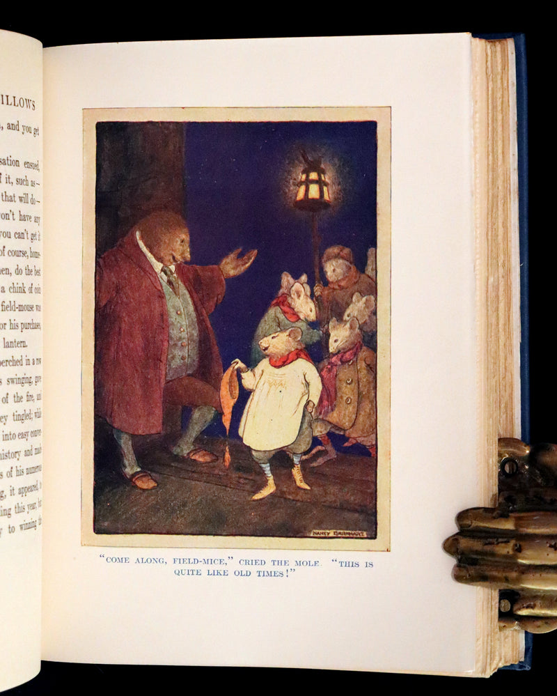1937 Rare Book - The WIND IN THE WILLOWS by K. Grahame. Illustrated by Nancy Barnhart.